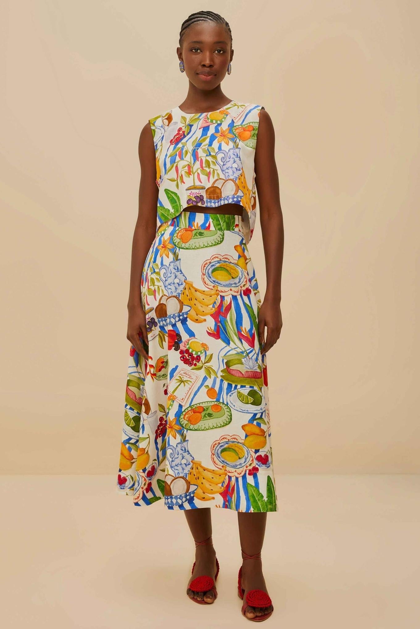 Amora™ Holiday Joy Fruit Color Skirt Set