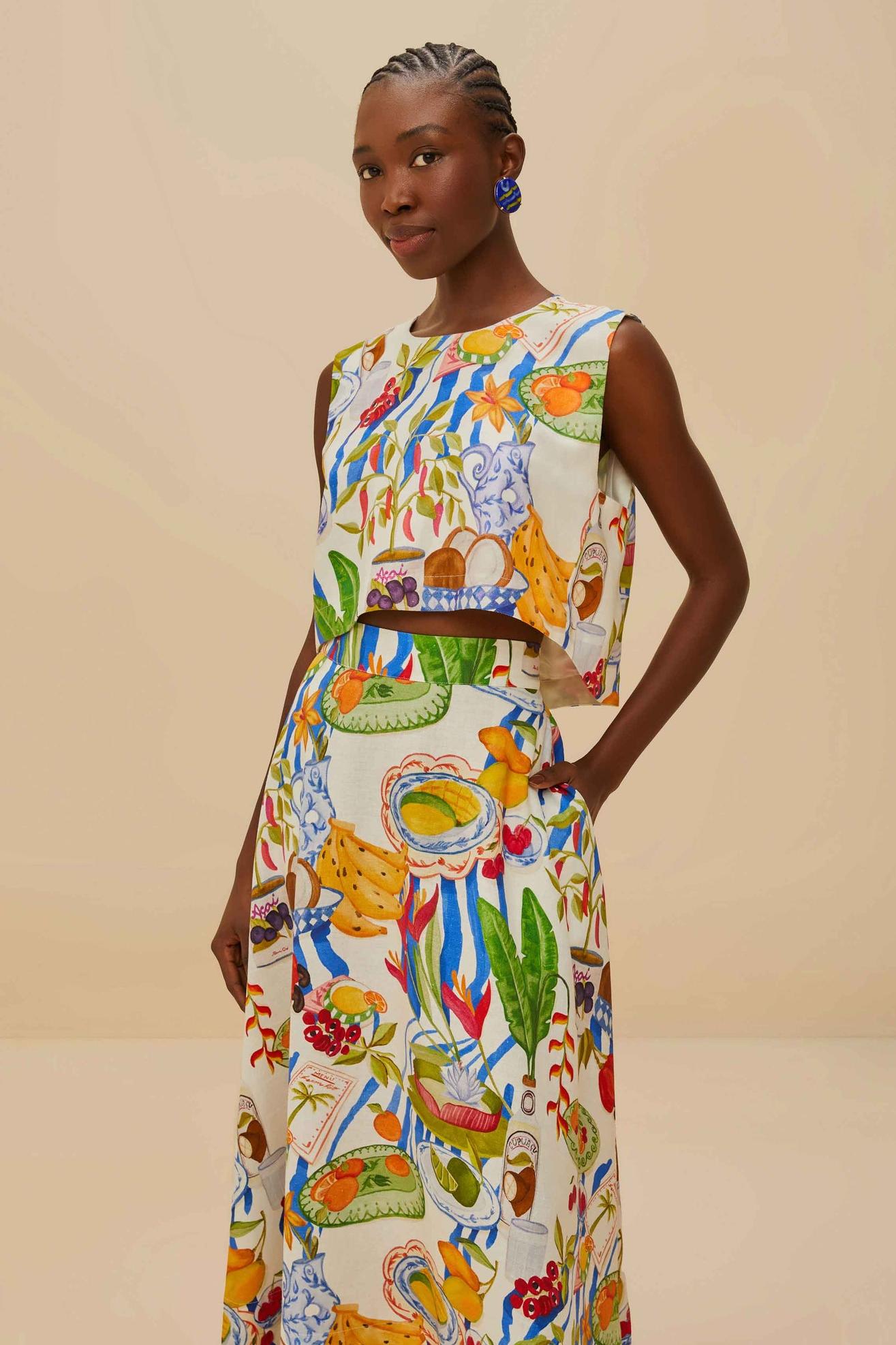 Amora™ Holiday Joy Fruit Color Skirt Set