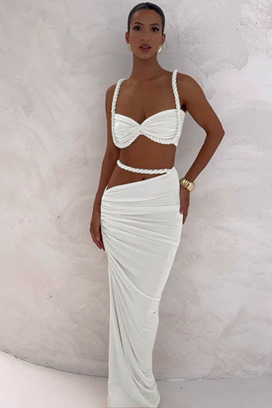 Amora™ Sea Breeze Halter Bikini & Skirt Set