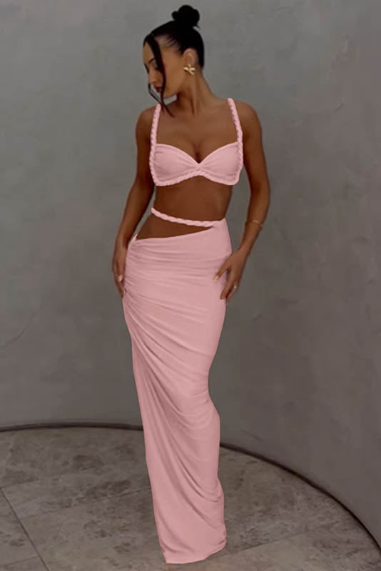 Amora™ Sea Breeze Halter Bikini & Skirt Set