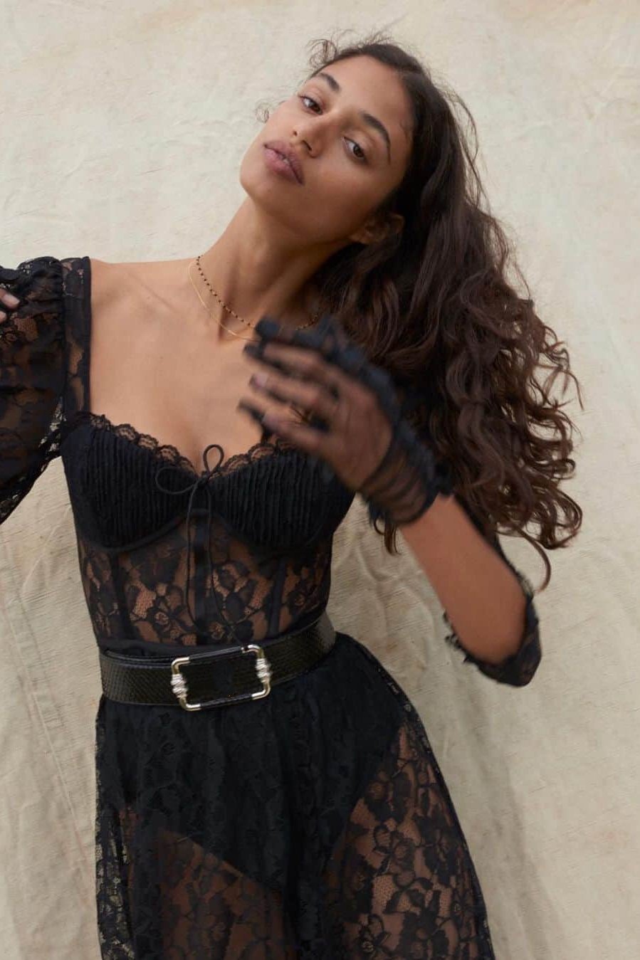 Amora™ Esther Sweetheart Dantel Uzun Elbise