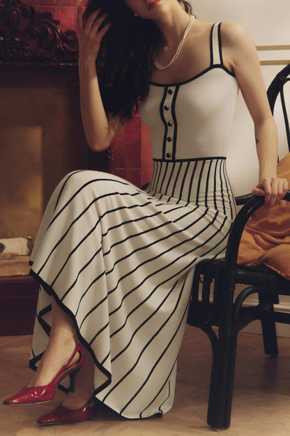 Amora™ Pag Örgü Cami Midi Elbise