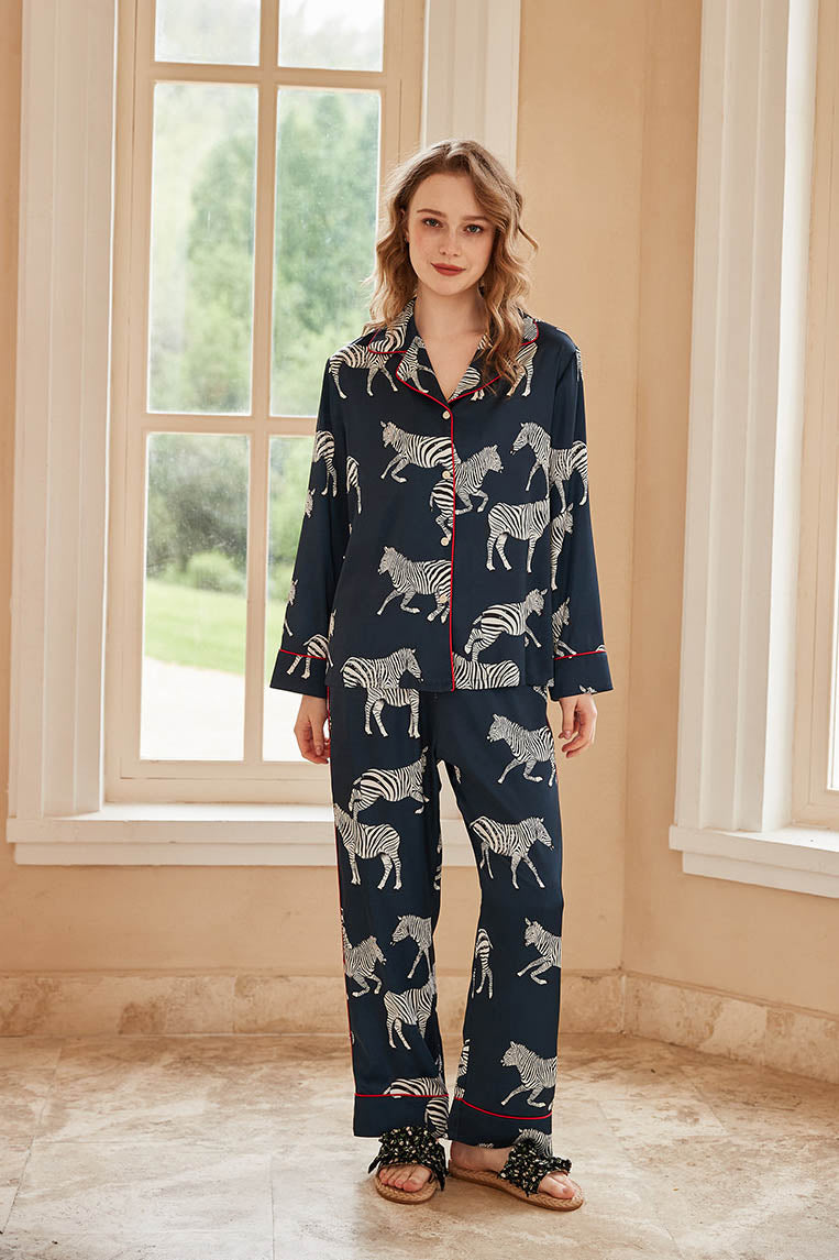 Amora™ Zebra Desenli Pijama Takımı
