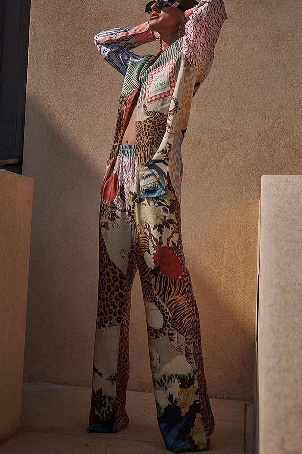 Amora™ Leopard Print Casual Set