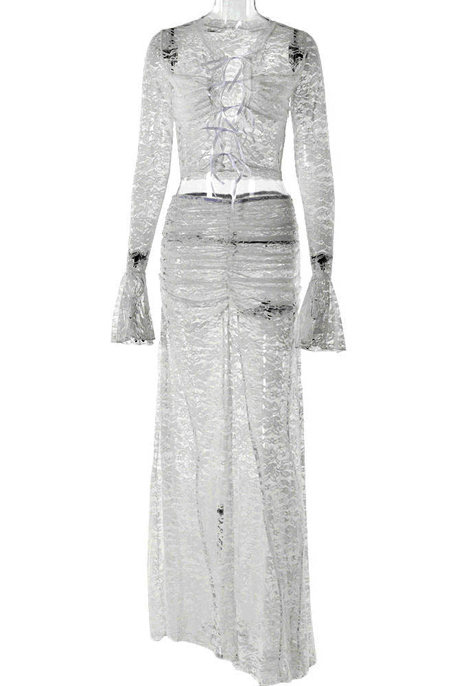 Amora™ Whispering Lace – Flare Skirt Set