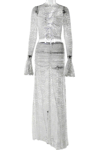 Amora™ Whispering Lace – Flare Skirt Set
