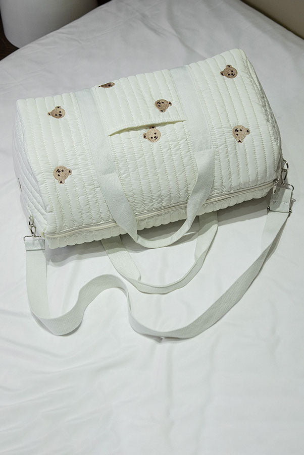 Amora™ Summer New Bear Embroidery Boston Bag