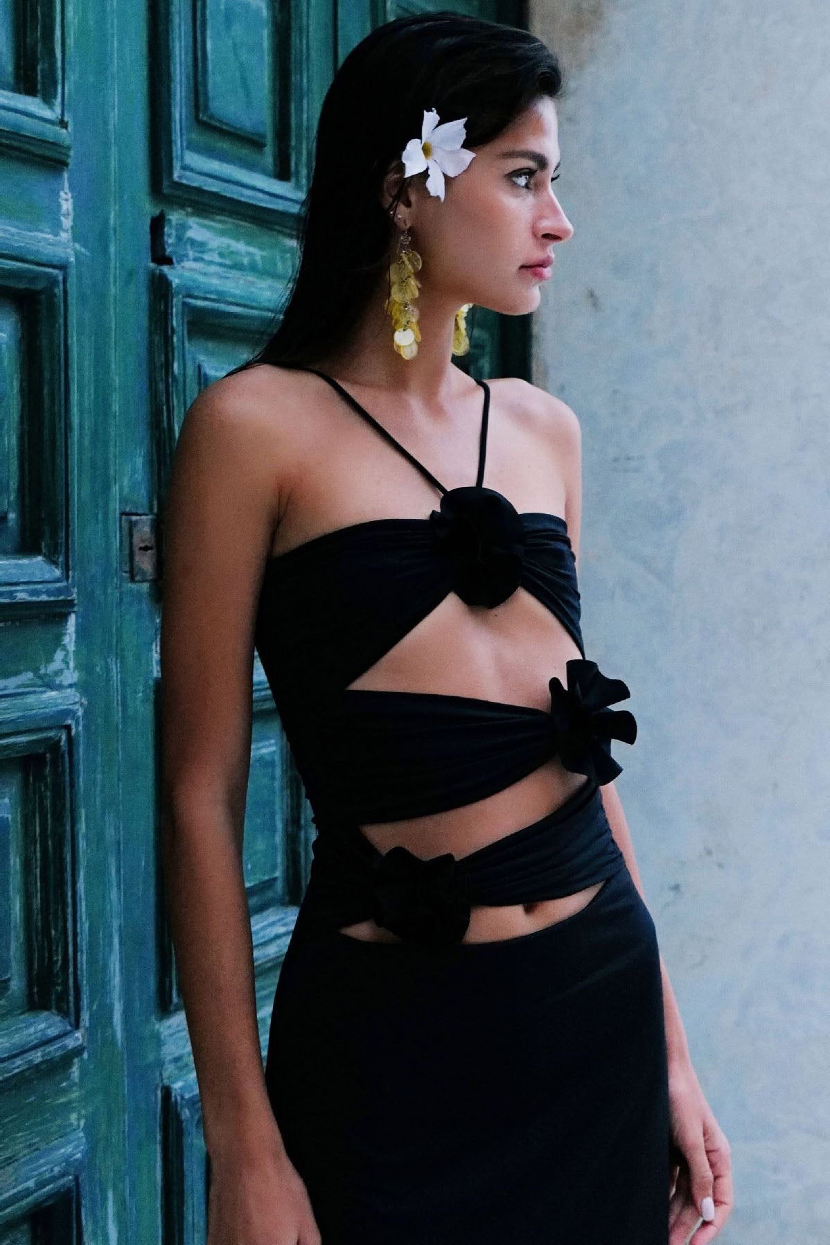 Amora™ Genevieve Metalik Folyo Örgülü Kazak