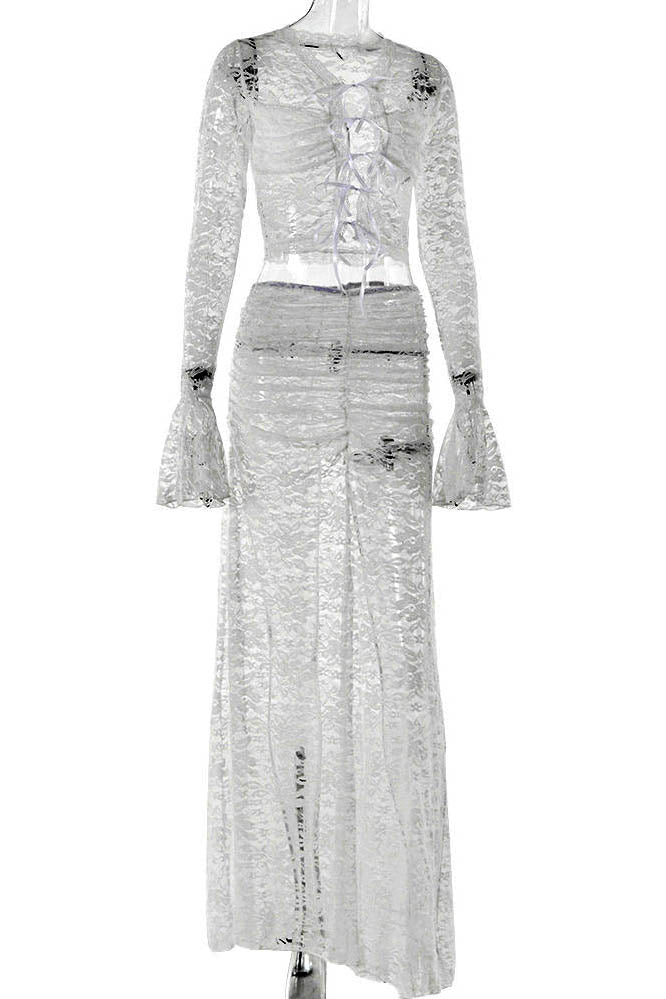 Amora™ Whispering Lace – Flare Skirt Set
