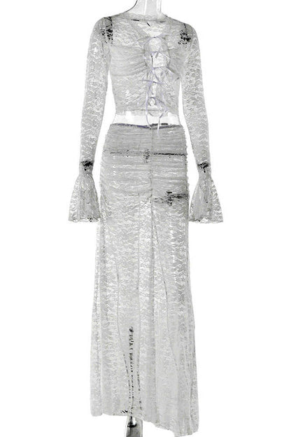 Amora™ Whispering Lace – Flare Skirt Set
