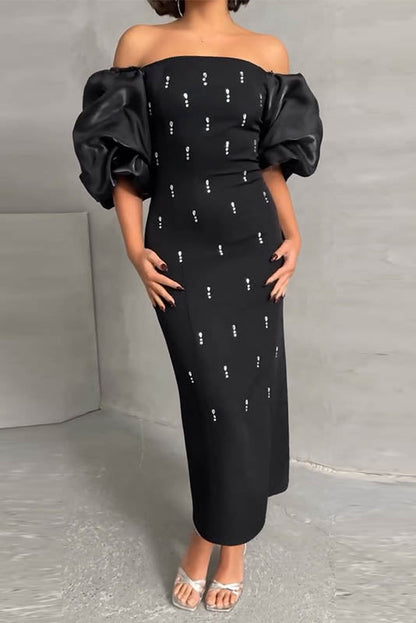 Amora™ Echoes of the Past – Polka Dot Bodycon Dress