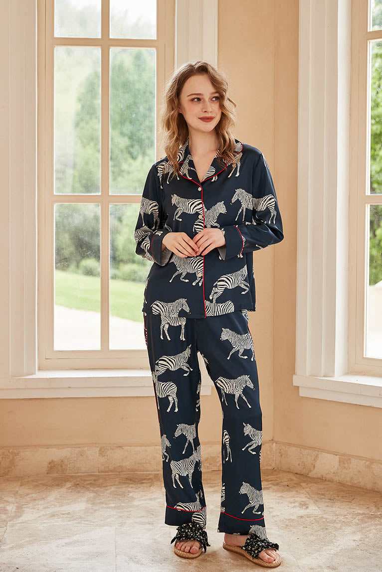 Amora™ Zebra Desenli Pijama Takımı