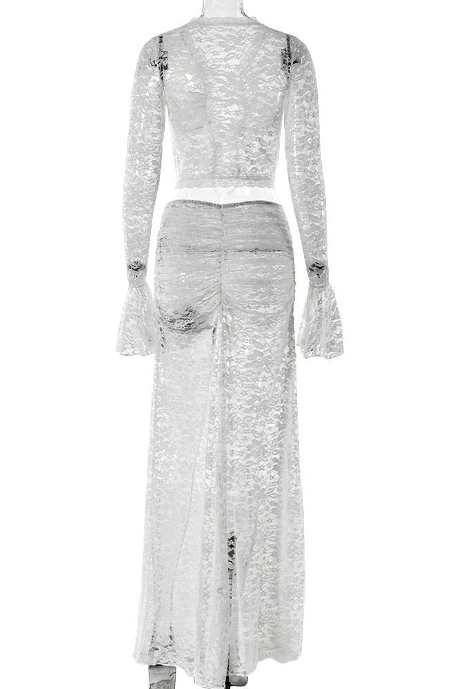 Amora™ Whispering Lace – Flare Skirt Set