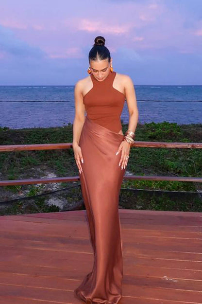 Amora™ Panelled Cutout Bodycon Dress