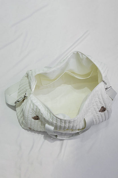 Amora™ Summer New Bear Embroidery Boston Bag