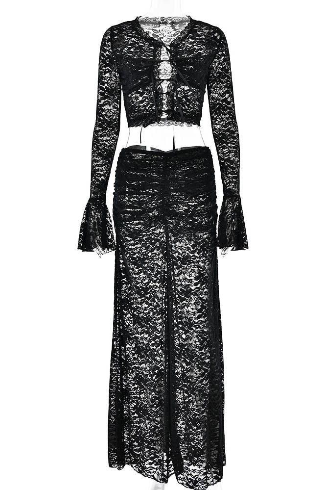 Amora™ Whispering Lace – Flare Skirt Set