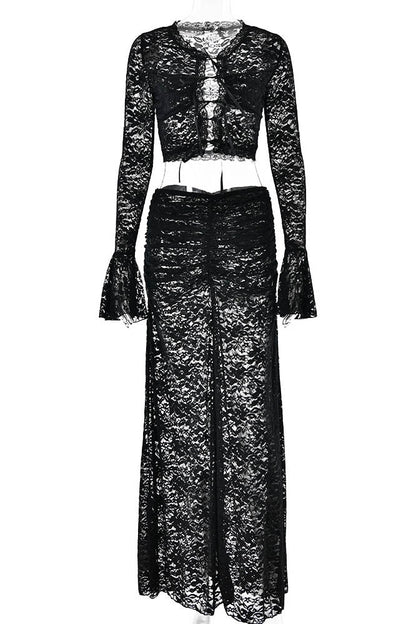 Amora™ Whispering Lace – Flare Skirt Set