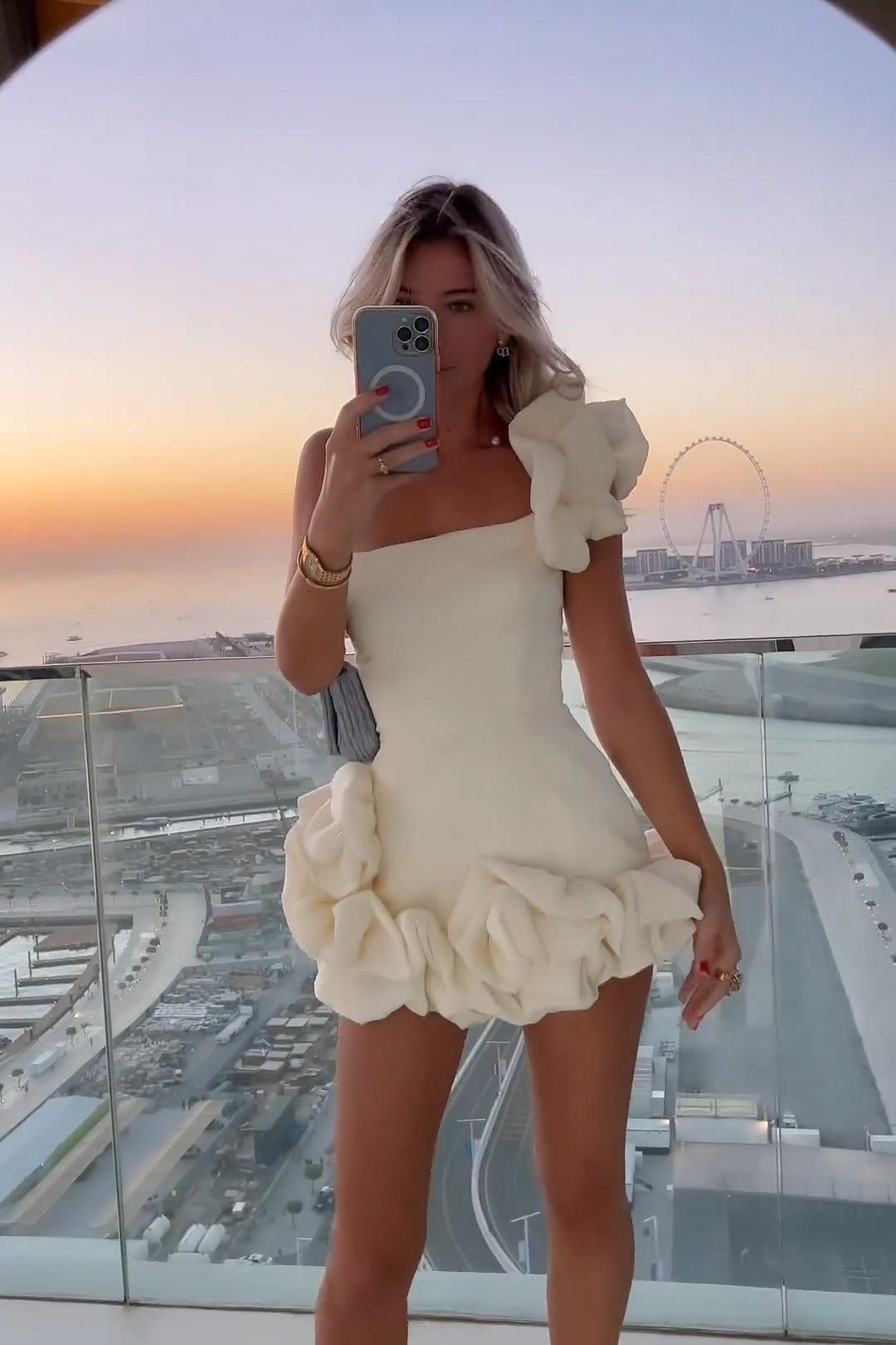 Amora™ Genevieve Metalik Folyo Örgülü Kazak