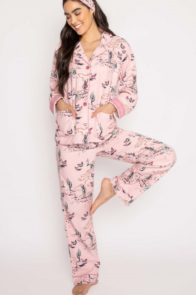 Amora™ Batı Çölü Baskılı Pijama Takımı