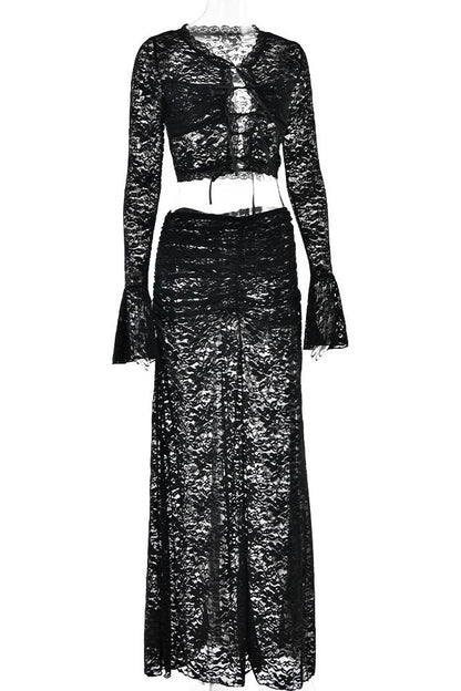 Amora™ Whispering Lace – Flare Skirt Set
