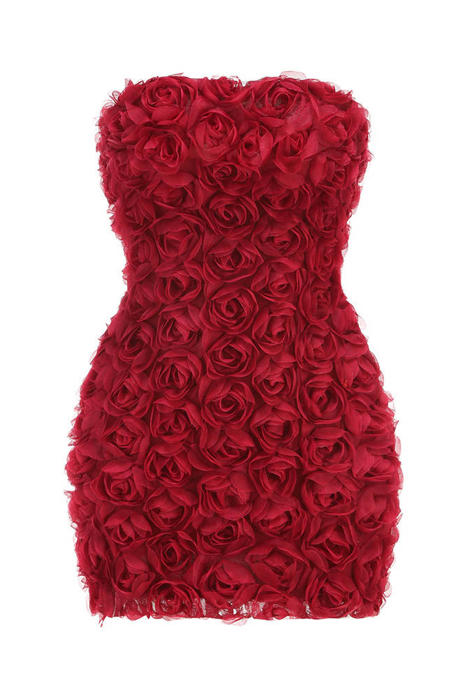Amora™ Blossom Flame Midi Dress