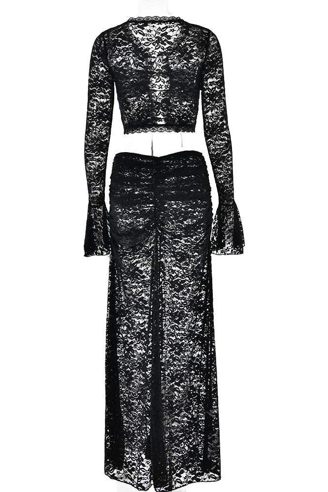Amora™ Whispering Lace – Flare Skirt Set