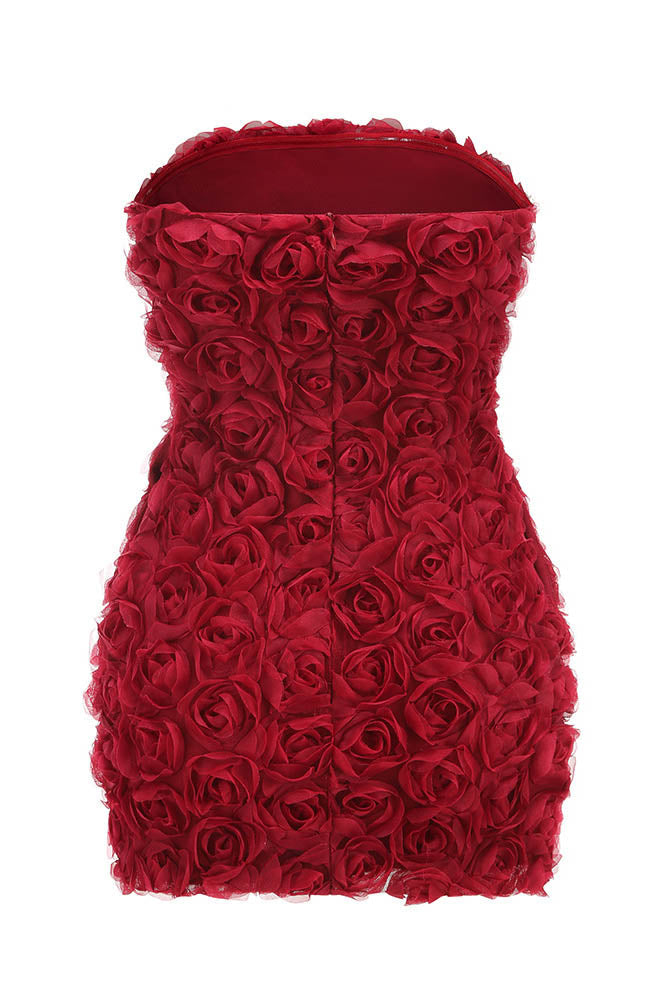 Amora™ Blossom Flame Midi Dress