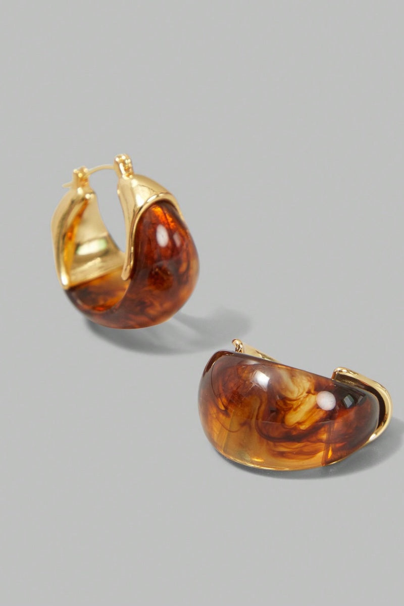 Amora™ Amber Half Hoop Earrings