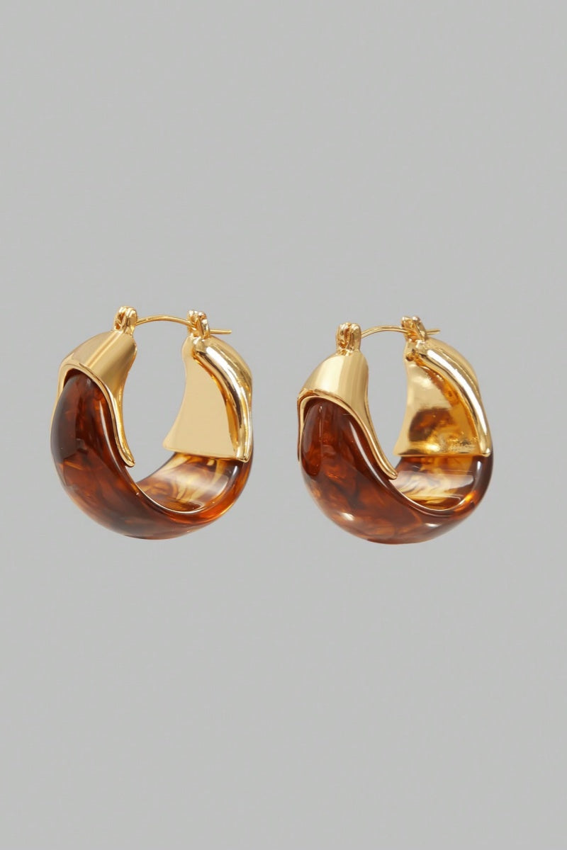 Amora™ Amber Half Hoop Earrings