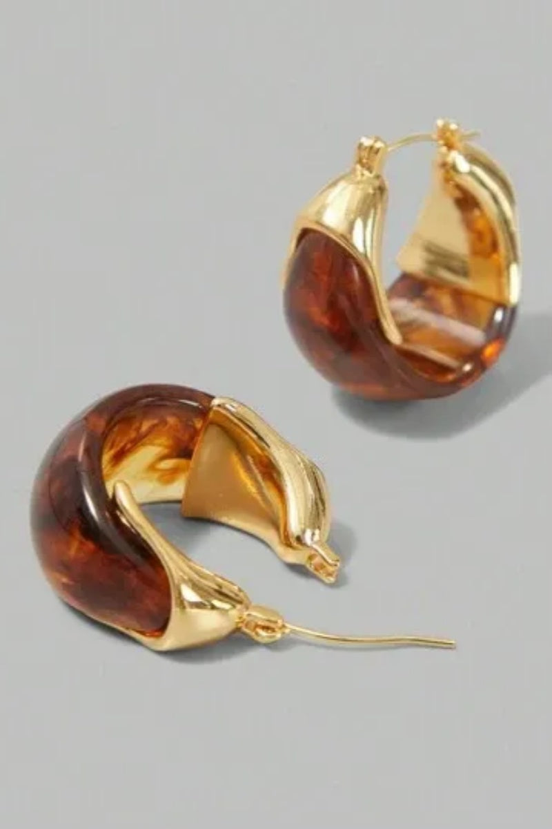Amora™ Amber Half Hoop Earrings