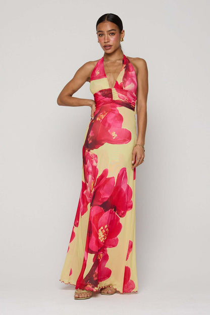 Amora™ Camoni Polka Dot Diary Maxi Dress