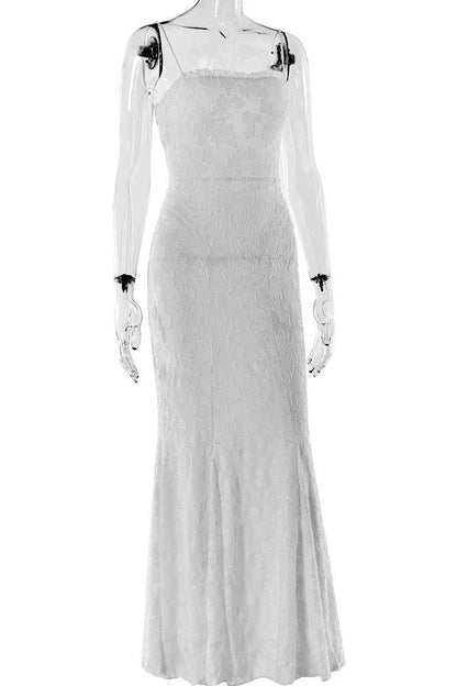 Amora™ Tied Allure – Backless Slim Dress