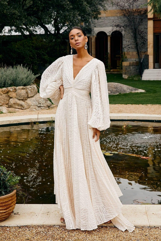 Amora™ Allegory Elsa Cream Maxi Dress