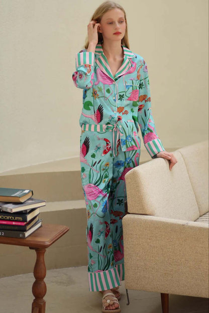 Amora™ Flamingo Desenli Pijama Takımı