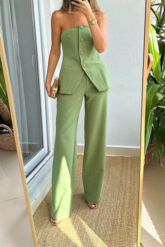 Amora™ Commute Style Blazer Tube Top Set