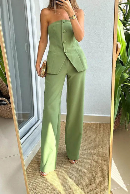 Amora™ Commute Style Blazer Tube Top Set