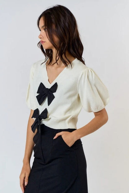 Amora™ Put A Bow On Me Top