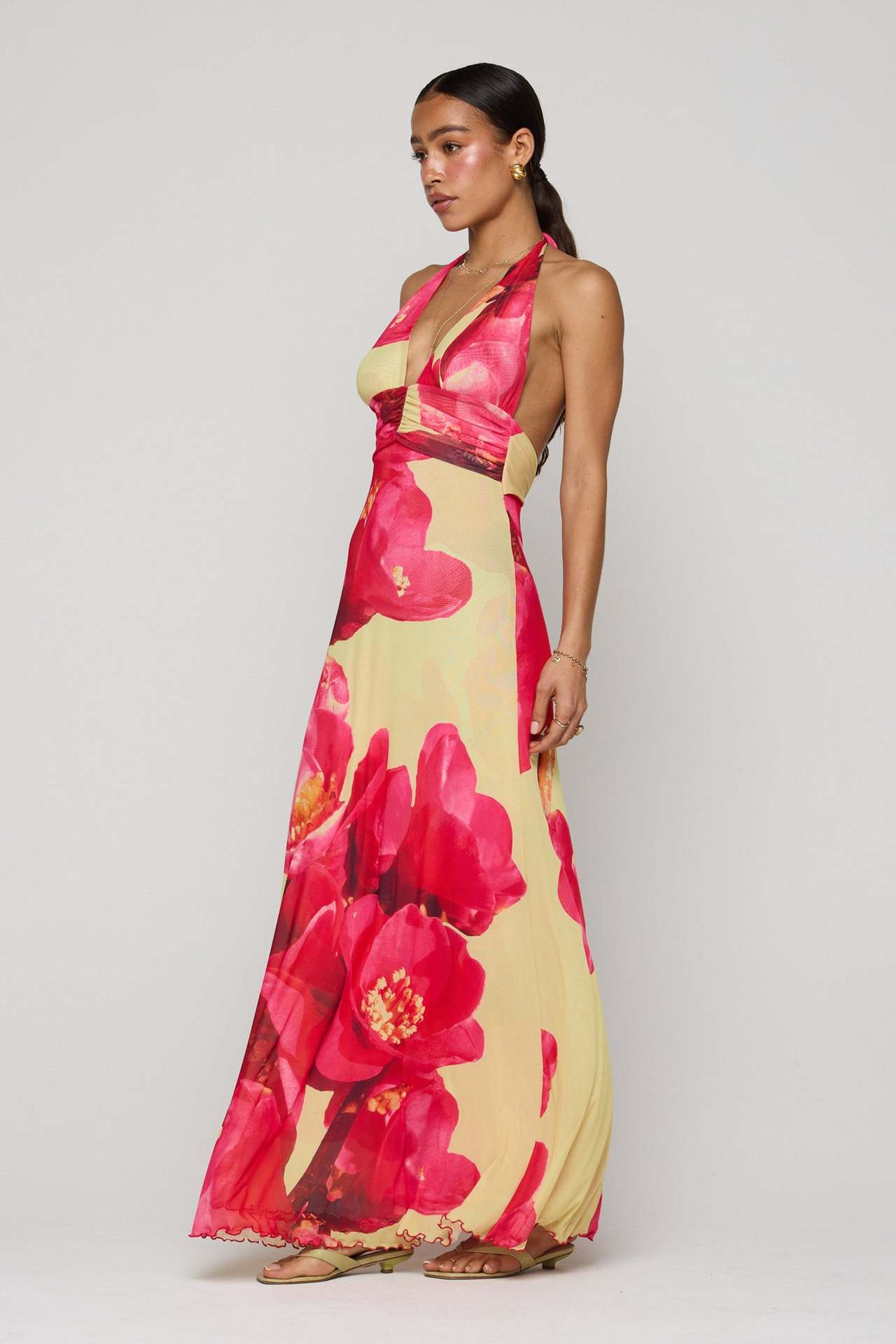 Amora™ Camoni Polka Dot Diary Maxi Dress