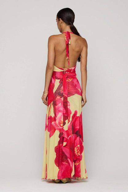 Amora™ Camoni Polka Dot Diary Maxi Dress