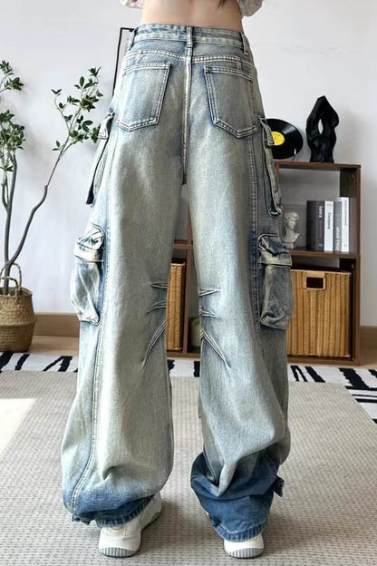 Amora™ Gradient Kargo Paraşütçü Jeanleri