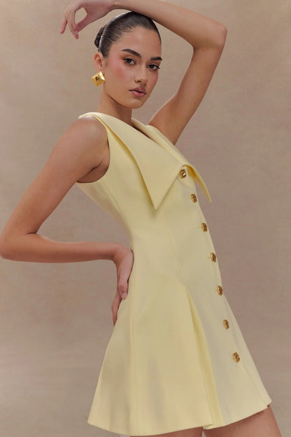 Amora™ Sleeveless Mini Dress - Lemon