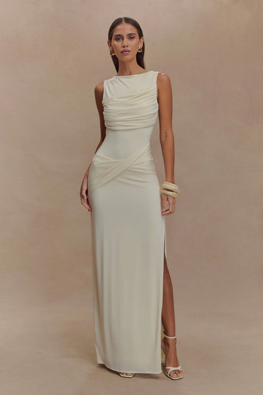 Amora™ Slinky Drape Maxi Dress
