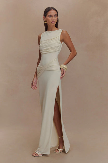 Amora™ Slinky Drape Maxi Dress