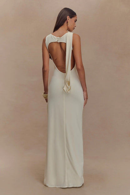 Amora™ Slinky Drape Maxi Dress