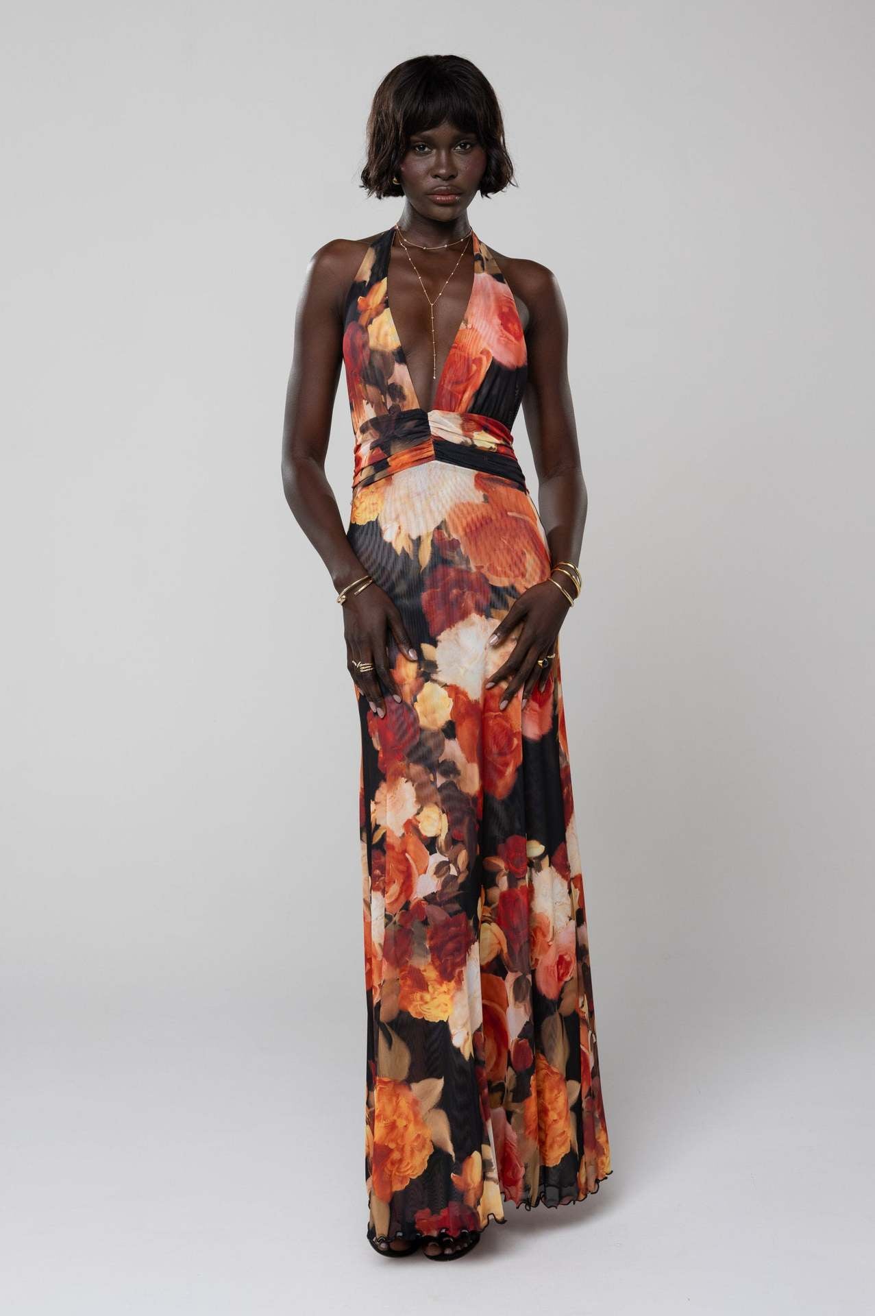 Amora™ Camoni Polka Dot Diary Maxi Dress