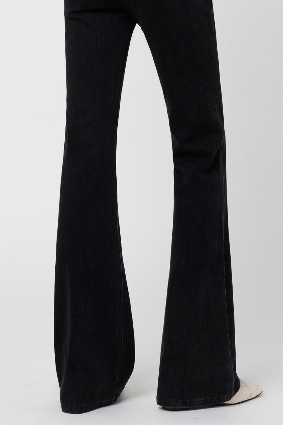 Amora™ Siyah Slim Flare Pantolon