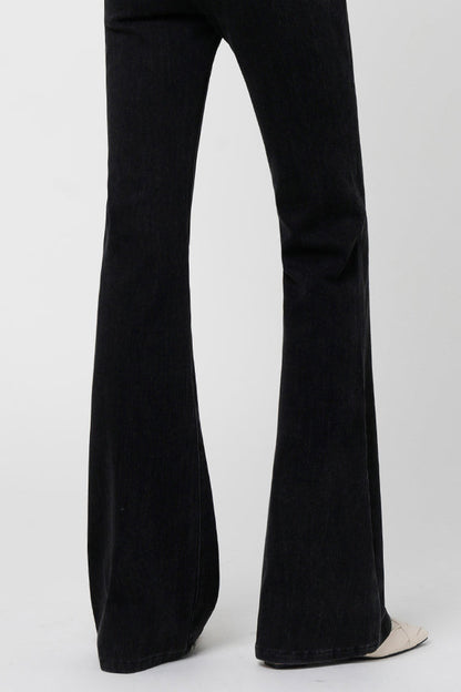 Amora™ Siyah Slim Flare Pantolon