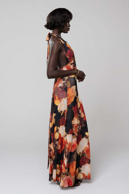 Amora™ Camoni Polka Dot Diary Maxi Dress