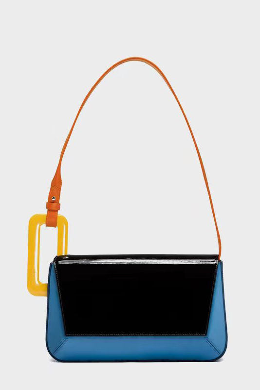 Amora™ Cute Style Trendy Color-Block Patchwork Bag
