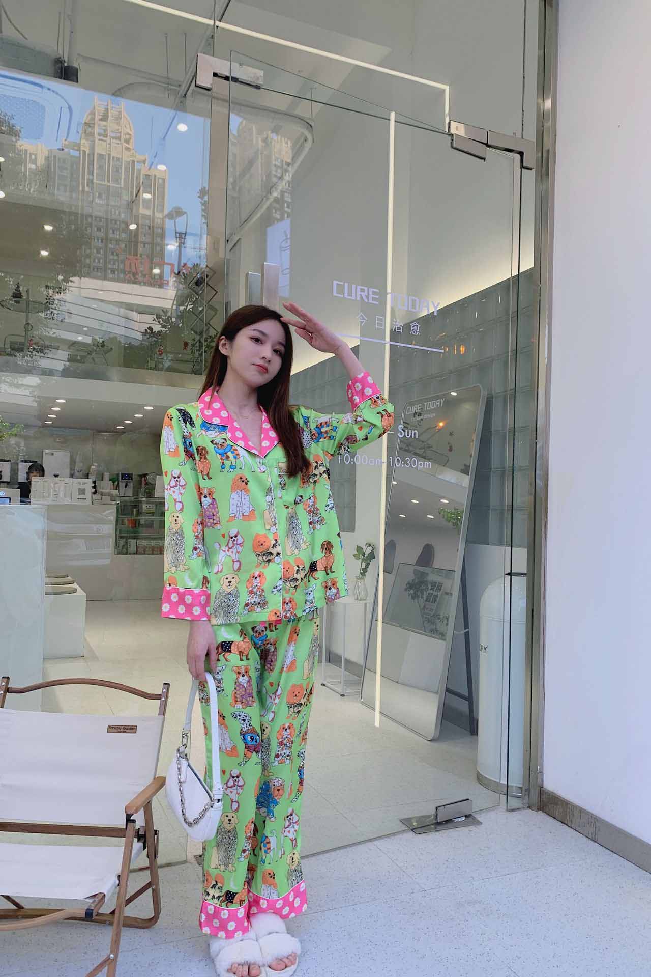 Amora™ Sanatsal İllüstrasyon Pijama Takımı